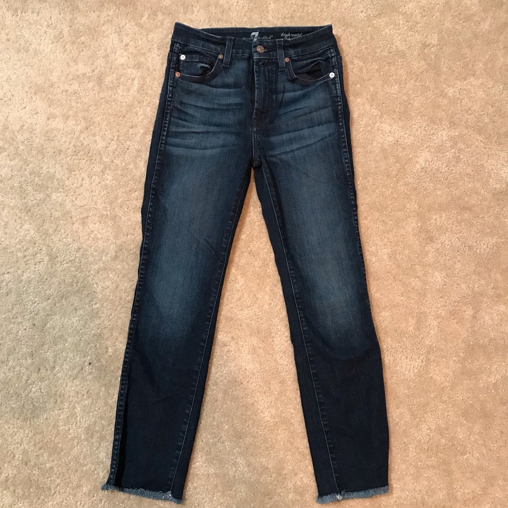 7 for All Mankind High Waist Anke Straight Jeans